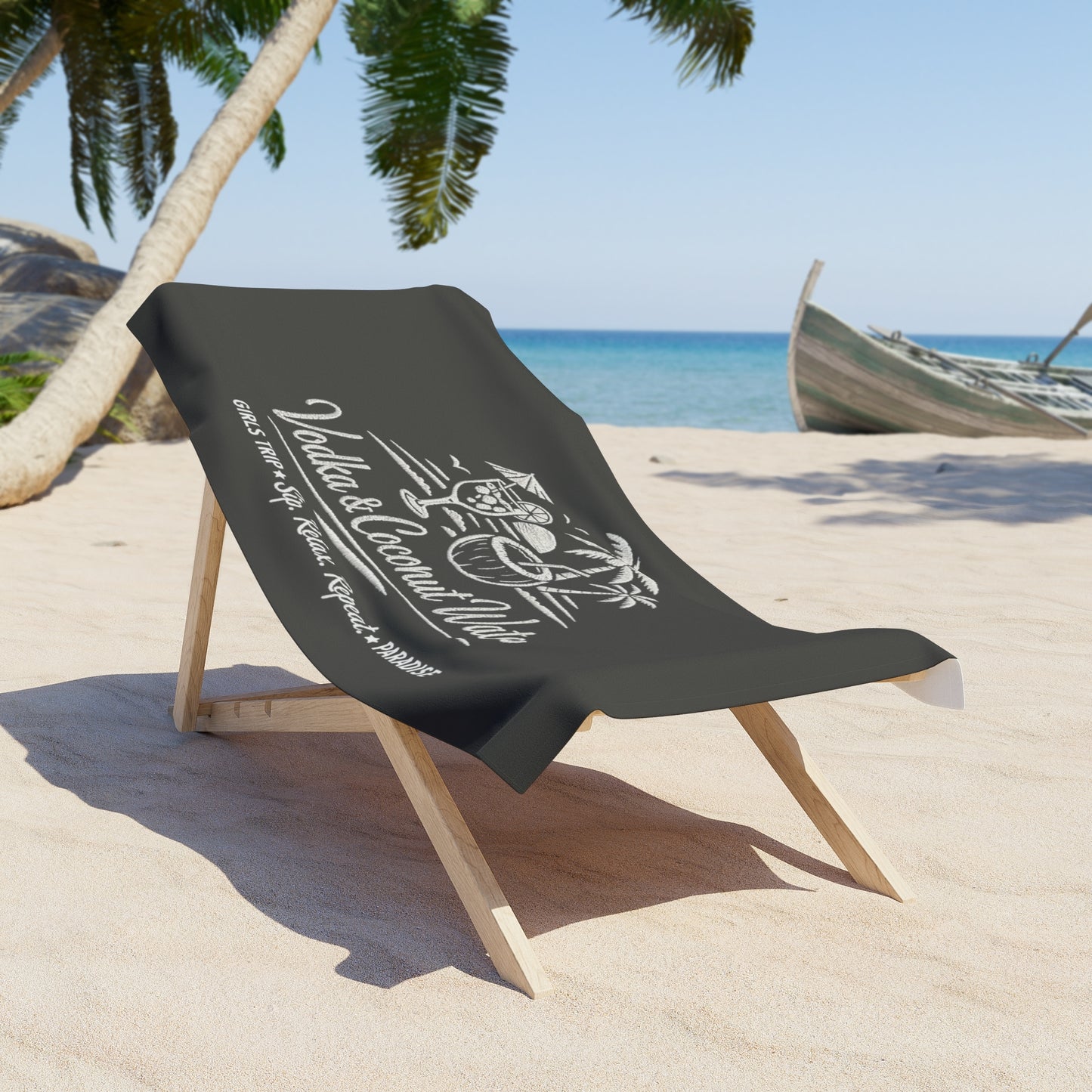 Vodka & Coconut Water — Girls Trip Tropical Pool & Beach Towel