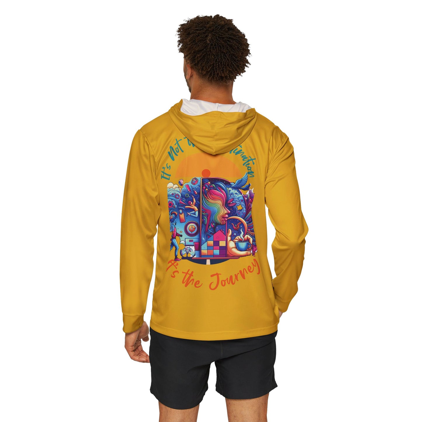 Sports Warmup Hoodie - Men's Motivational Quote Design