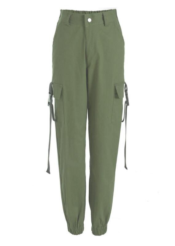 High Waist Cargo Pockets