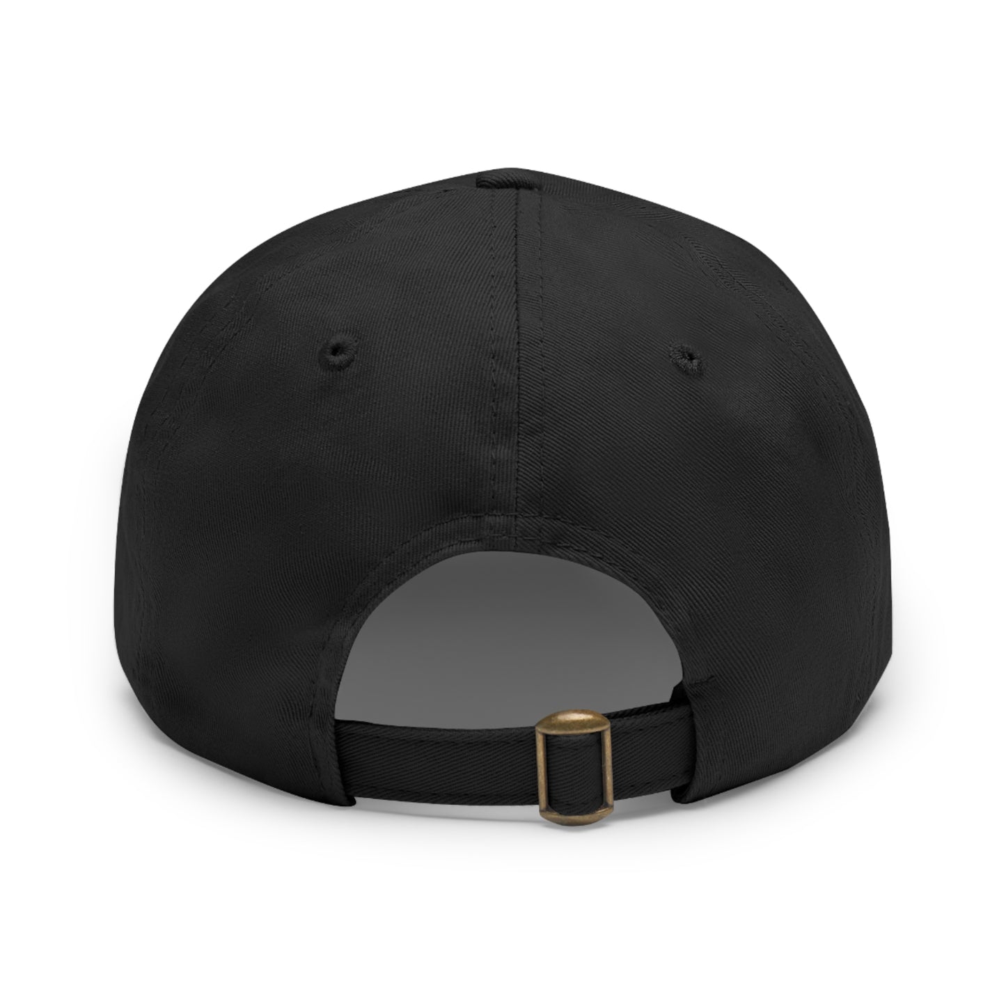 Leather Patch Dad Hat — "Become What I Want, I Choose Today" Vintage Cap