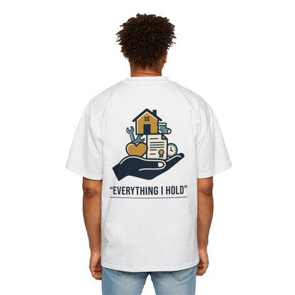 Off Duty Tee — "Everything I Hold" Oversized Graphic T-Shirt