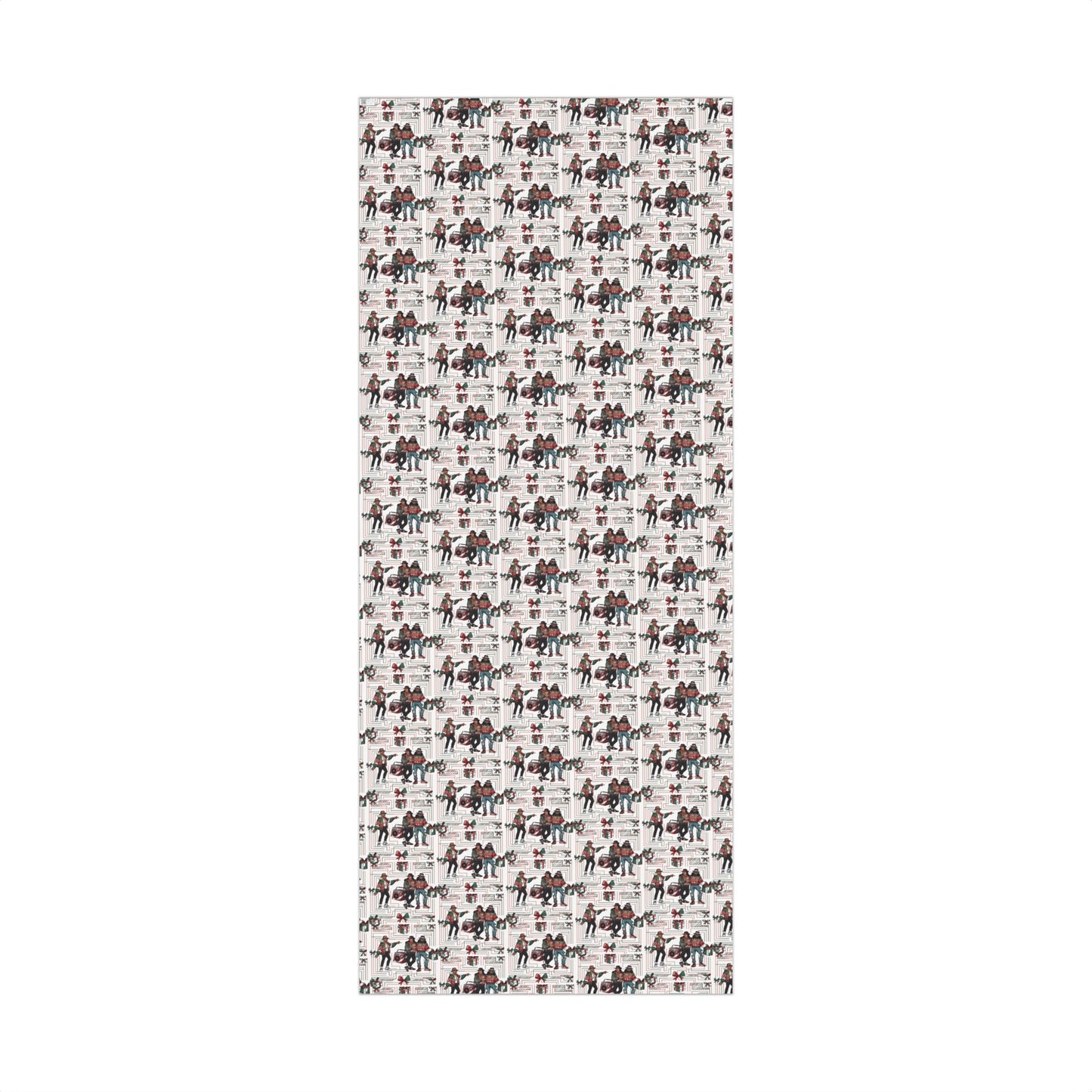 Retro Holiday Characters Gift Wrap Paper — Festive Vintage-Inspired Wrapping Sheets