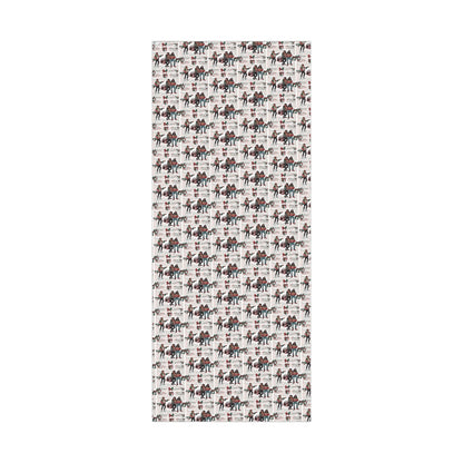 Retro Holiday Characters Gift Wrap Paper — Festive Vintage-Inspired Wrapping Sheets
