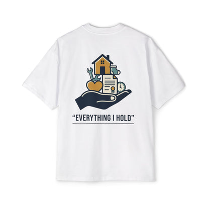 Off Duty Tee — "Everything I Hold" Oversized Graphic T-Shirt