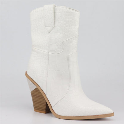 Cowboy Boot Ankle Wedge