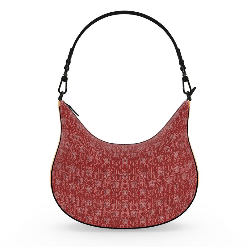 LOUVE “Crimson Maze” Shoulder Bag — Runway Noir Edition