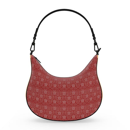 LOUVE “Crimson Maze” Shoulder Bag — Runway Noir Edition