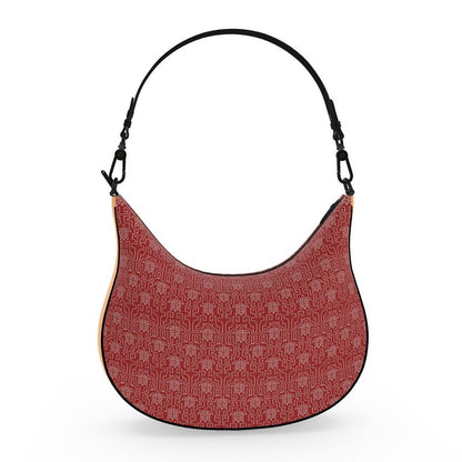 LOUVE “Crimson Maze” Shoulder Bag — Runway Noir Edition