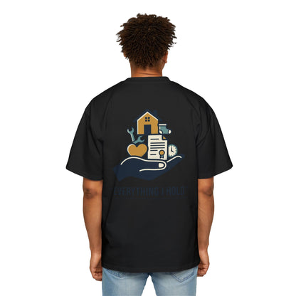 Off Duty Tee — "Everything I Hold" Oversized Graphic T-Shirt