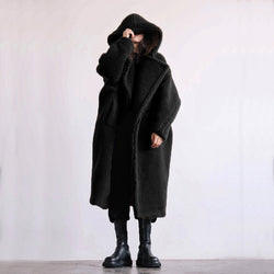 Faux fur coat lamb wool