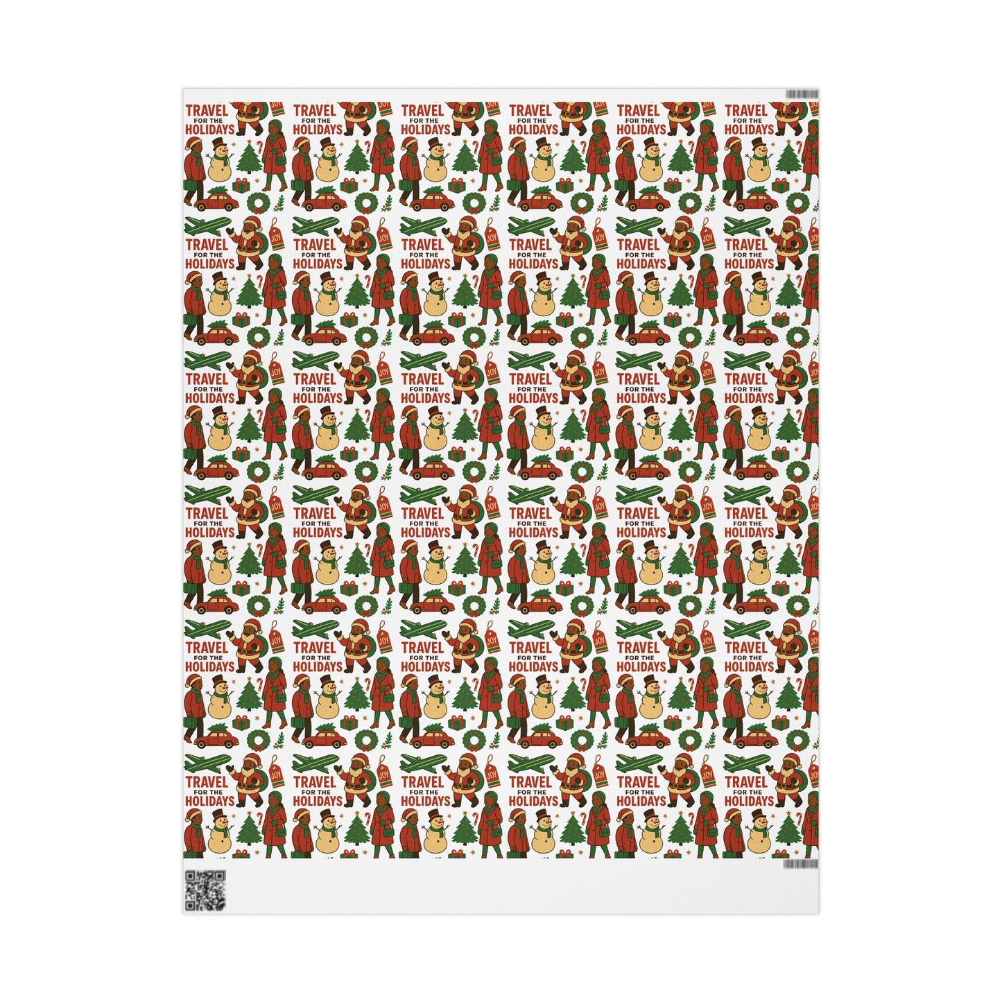 Holiday Travel Wrapping Paper Roll — 'Travel for the Holidays'