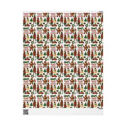 Holiday Travel Wrapping Paper Roll — 'Travel for the Holidays'