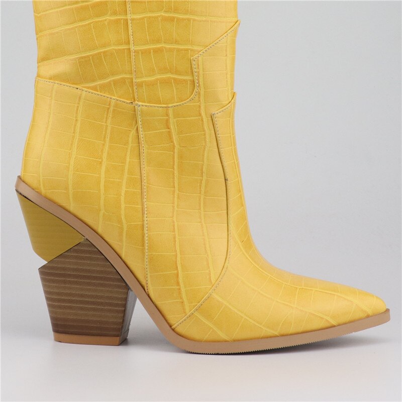 Cowboy Boot Ankle Wedge