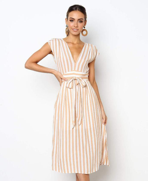 Stripe Princess Dress