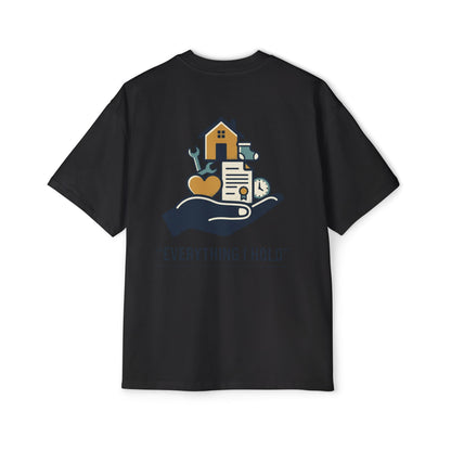 Off Duty Tee — "Everything I Hold" Oversized Graphic T-Shirt