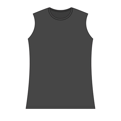 Curve Ahead Women's Tank Top — Road Sign Graphic Sleeveless Tee