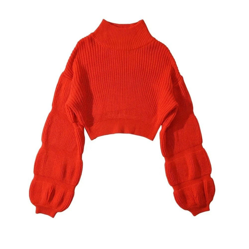 Autumn and Winter Spice Girl Turtleneck Sweater - SAND Creations