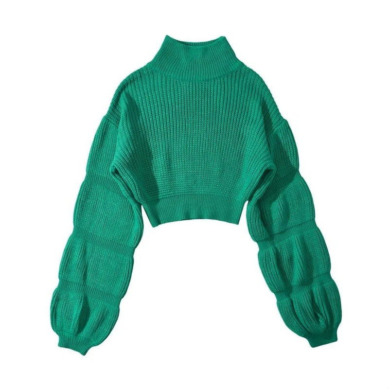 Autumn and Winter Spice Girl Turtleneck Sweater - SAND Creations