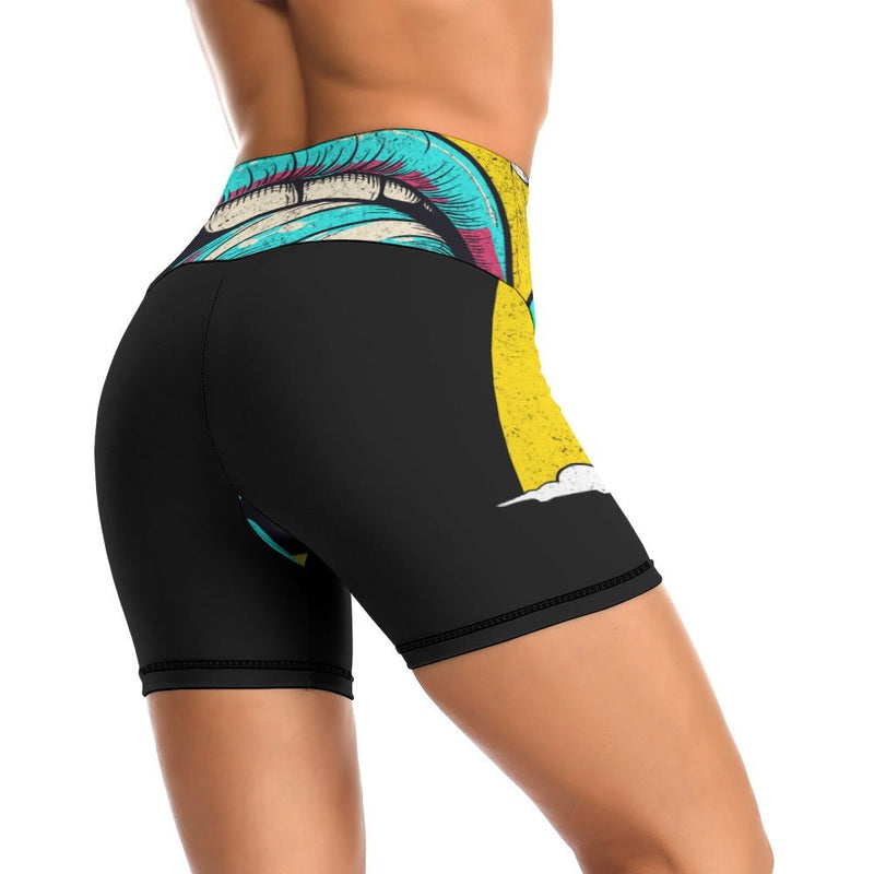 Bad Gal Slim Fit Sports Yoga Shorts - SAND Creations