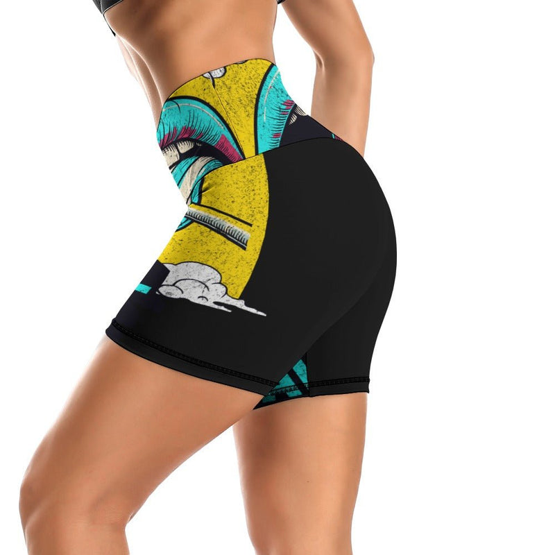 Bad Gal Slim Fit Sports Yoga Shorts - SAND Creations