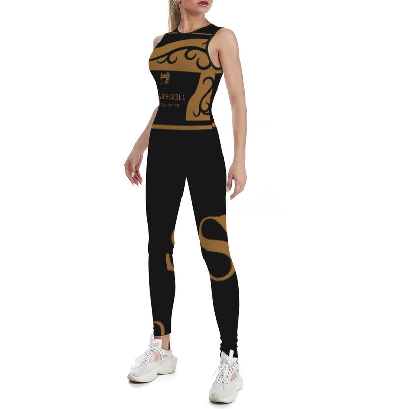 Colorful Ladies Bodysuit Yoga Pants