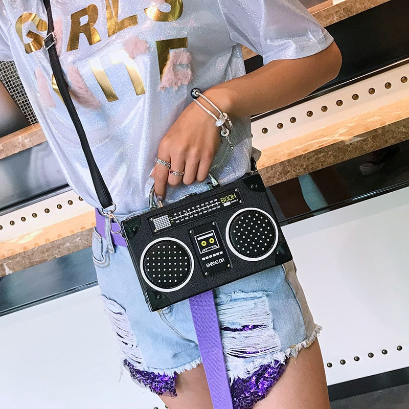 Hip Hop Retro Radio Shoulder Bag