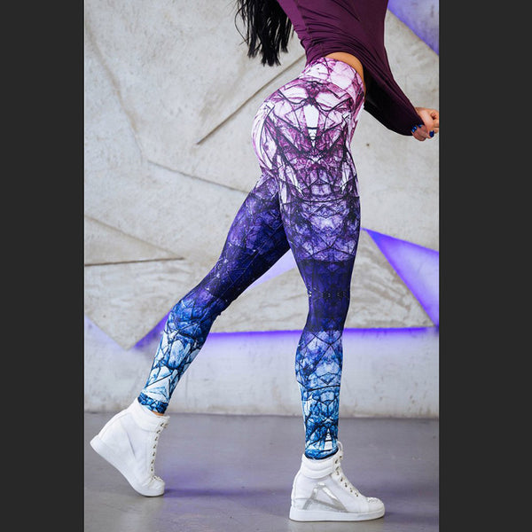 Mixed Color High Waist Leggings