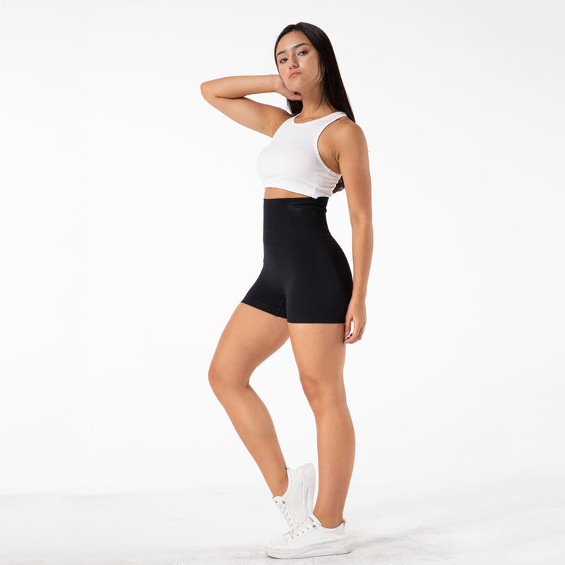 Black High Waist Leggings Shorts