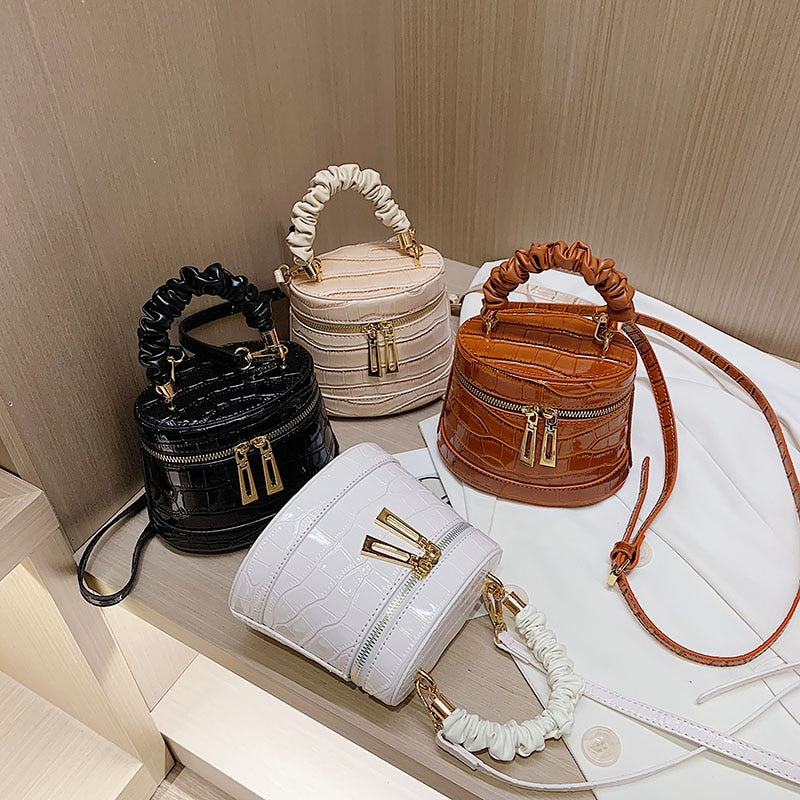 Crocodile Pattern Bucket Bags