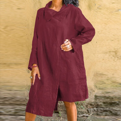 Party Dress Turn Round Collar