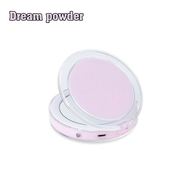 Vanity Travel Makeup Foldable Mirror LED Lighted