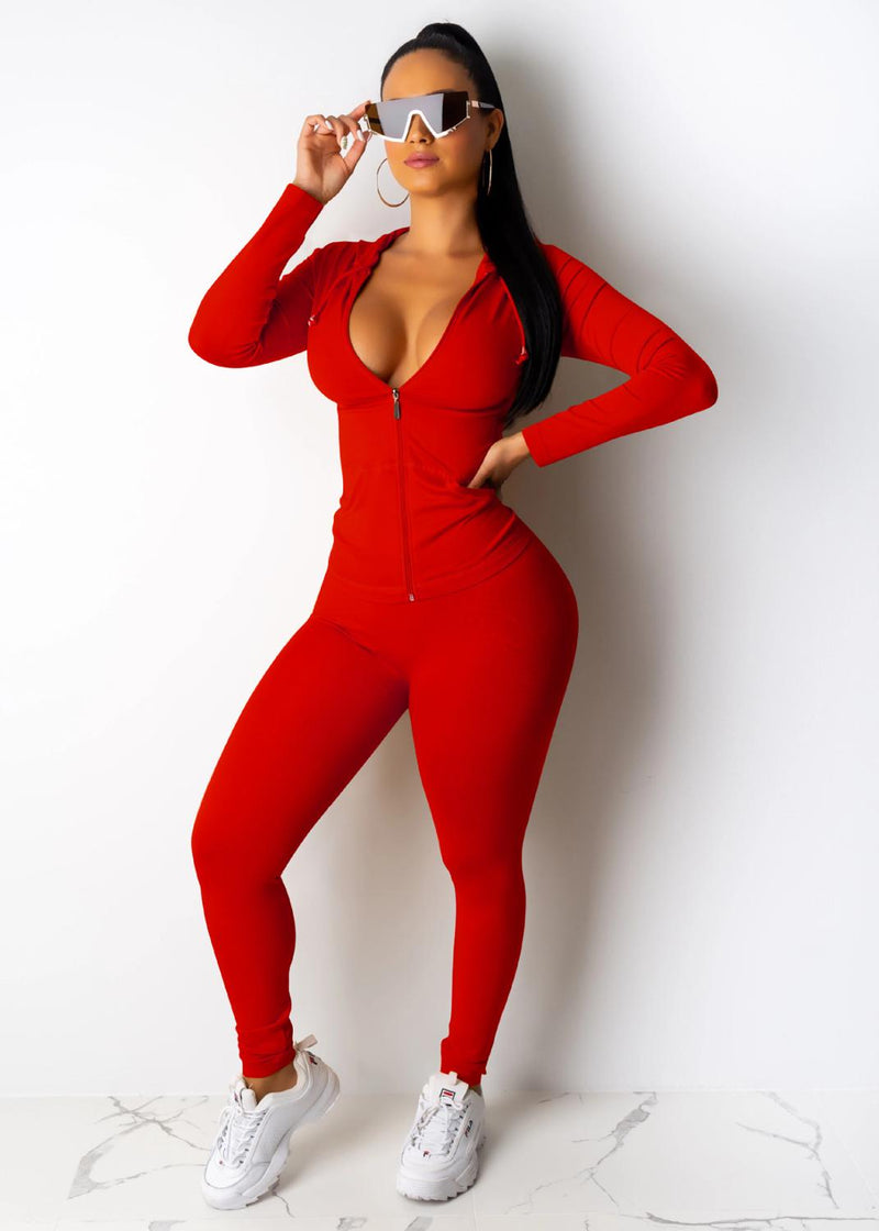 Zipper Two Piece Tracksuit