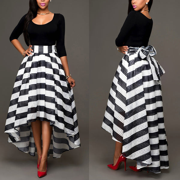 One-piece Striped skirt