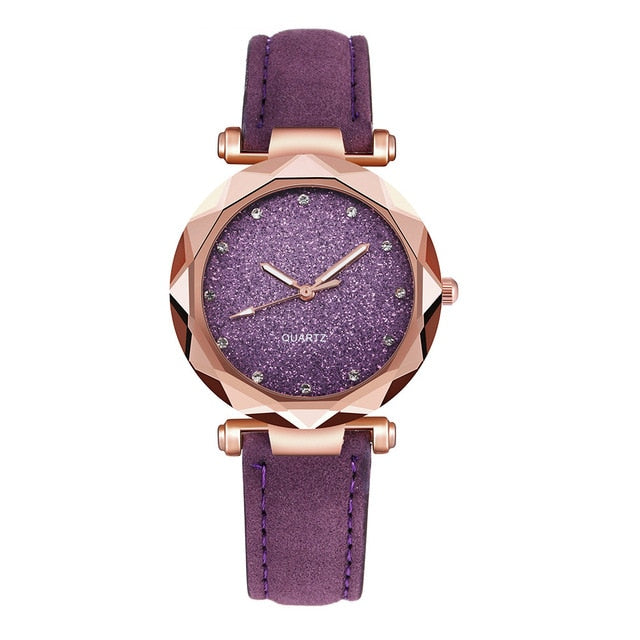 Rhinestone Rose Gold Quartz Watch