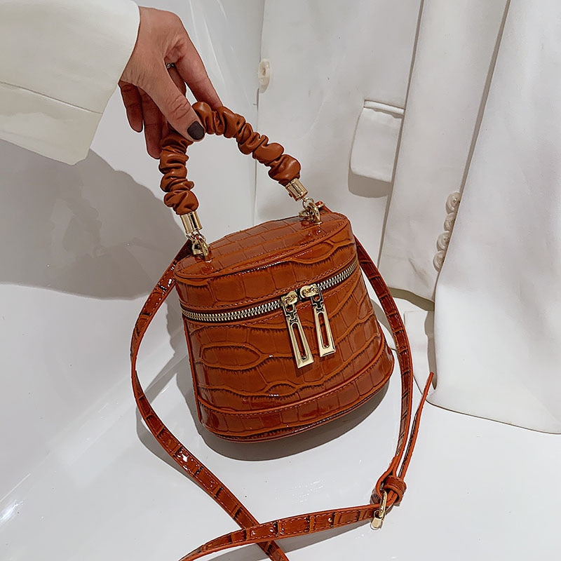 Crocodile Pattern Bucket Bags