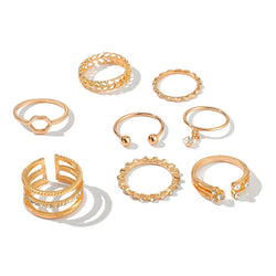 Bohemian 8pcs/sets Geometric Rings