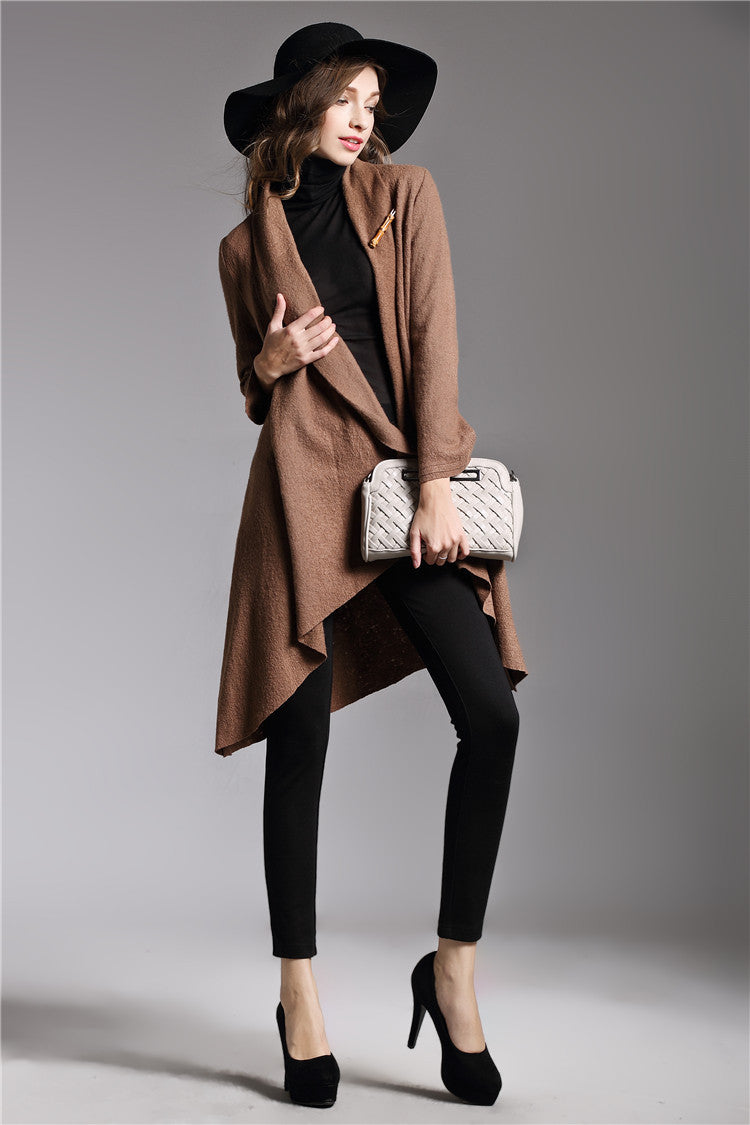 Wool Long Sleeve Coat