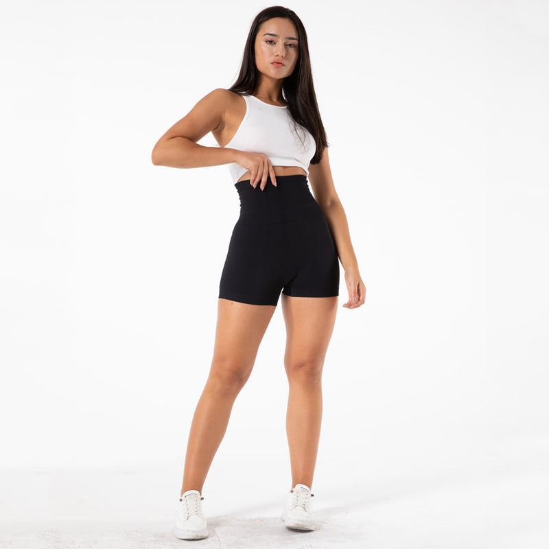 Black High Waist Leggings Shorts