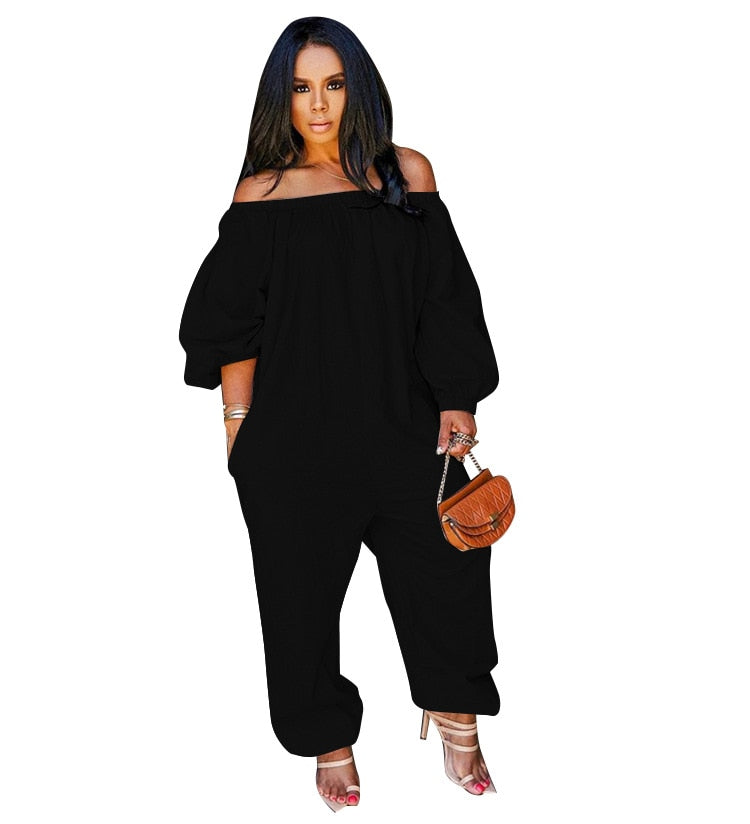 Off The Shoulder Lantern Sleeve Jumper