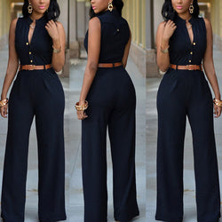 Formal Jumpsuit Wide Leg Pants