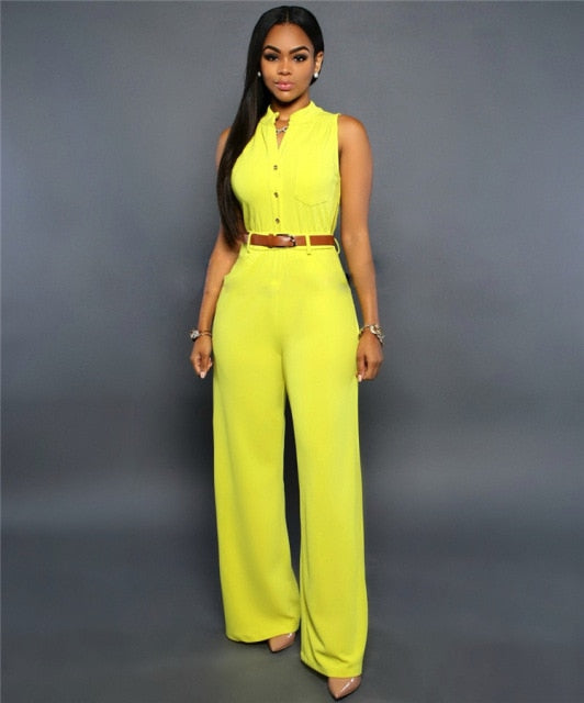 Formal Jumpsuit Wide Leg Pants