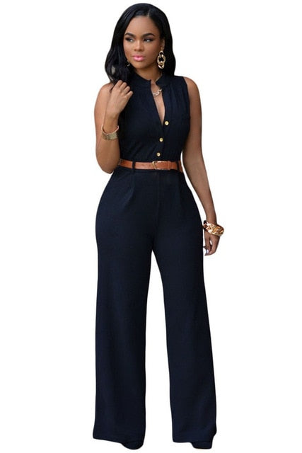 Formal Jumpsuit Wide Leg Pants