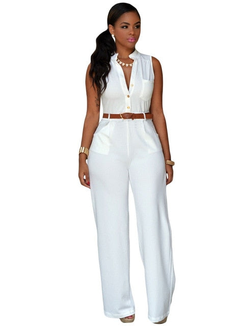 Formal Jumpsuit Wide Leg Pants