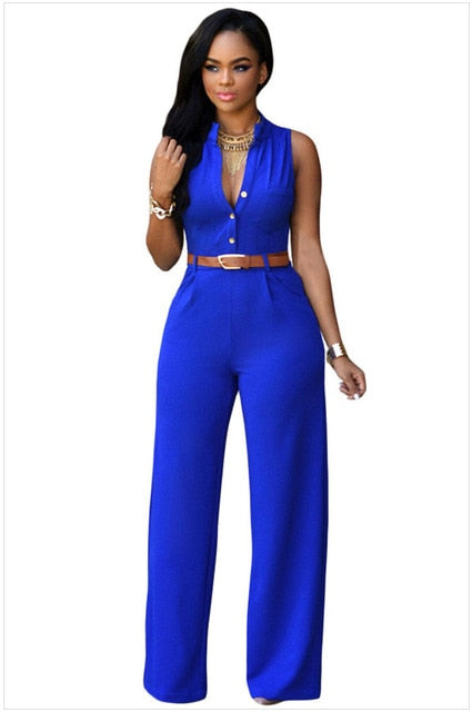 Formal Jumpsuit Wide Leg Pants