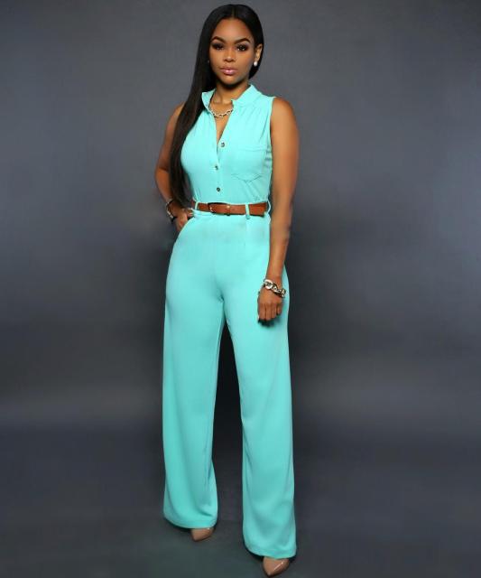 Formal Jumpsuit Wide Leg Pants