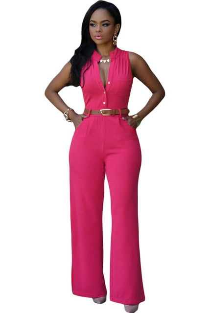 Formal Jumpsuit Wide Leg Pants