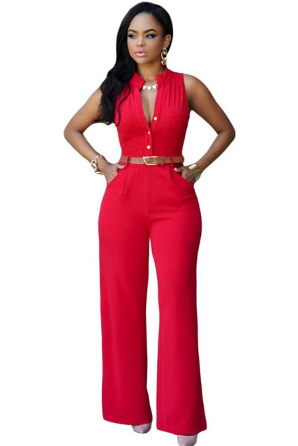 Formal Jumpsuit Wide Leg Pants