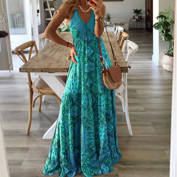 Vintage Paisley Boho  Maxi