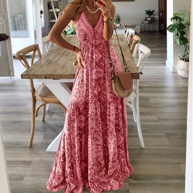 Vintage Paisley Boho  Maxi