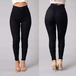 Slim High Waist Stretch Denim Jeans